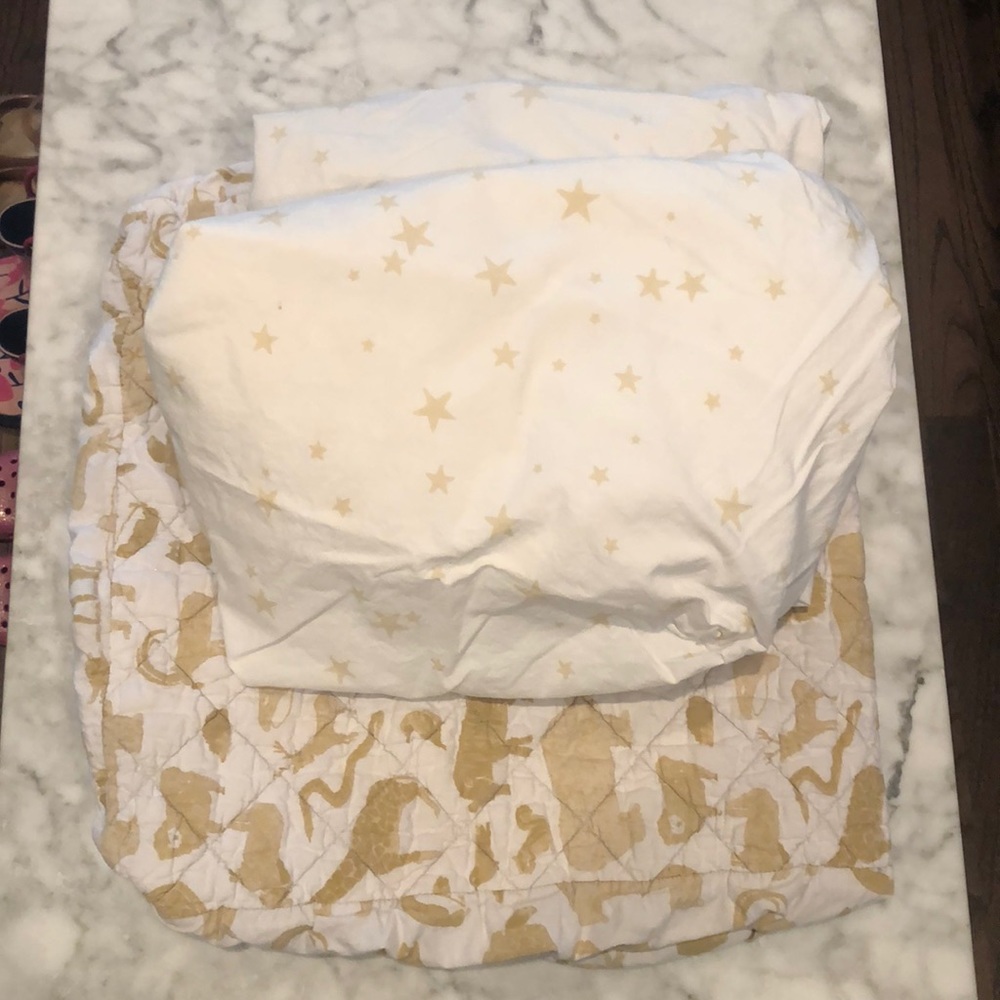 Infant bedding and diaper pad cover